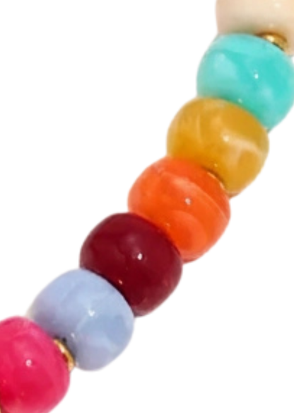 Sweetie Multicolour Beaded Heart Necklace