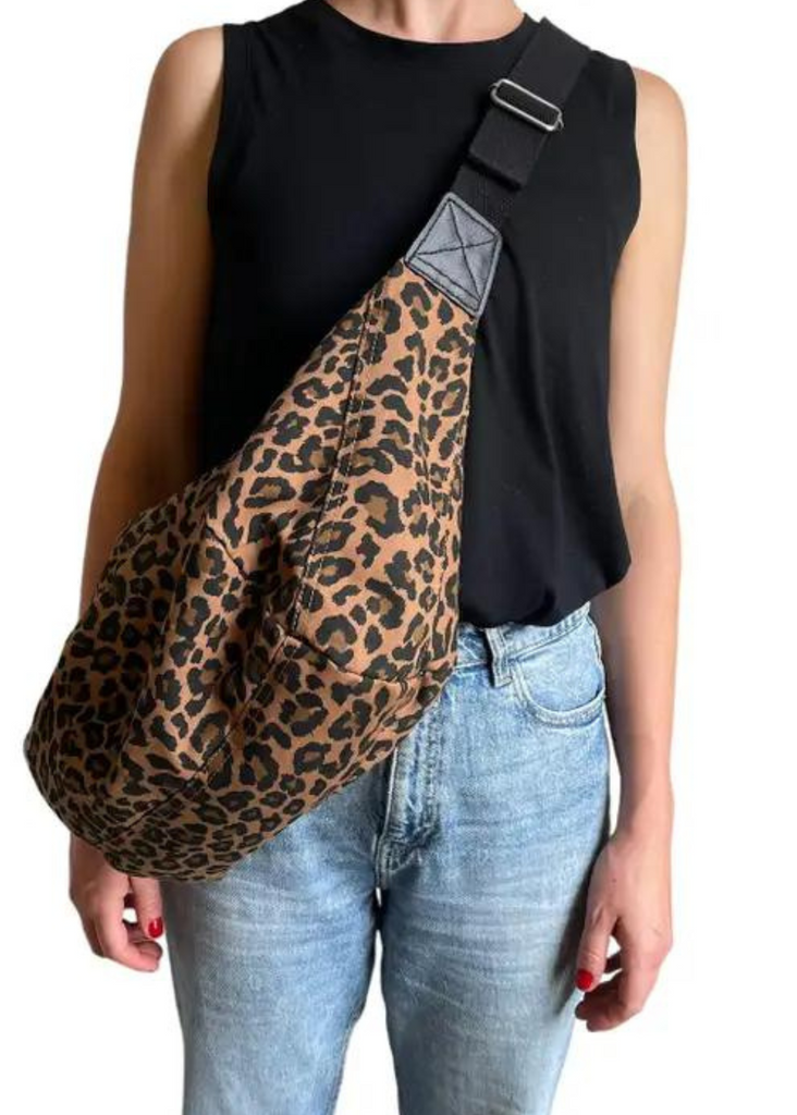 Leopard print sling bag online