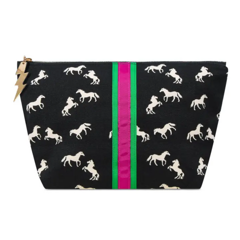 Large Wild Horses Wash Bag