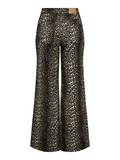 Madison Leopard High Waist Wide Leg Jeans