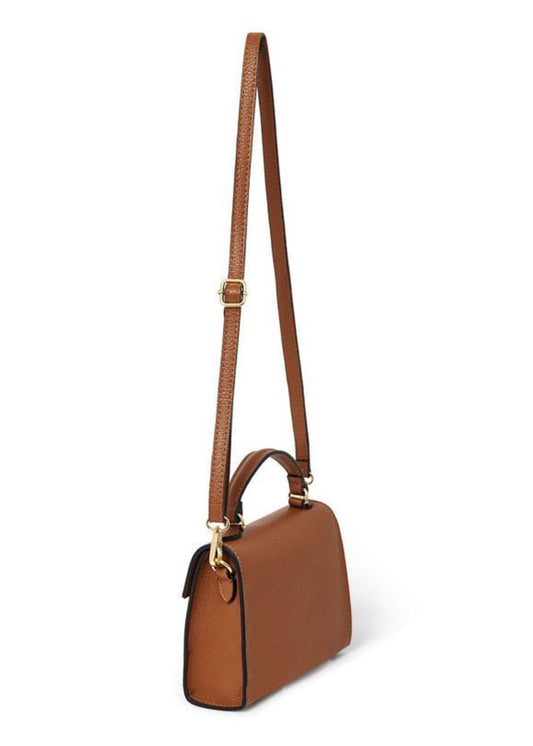 Tan Mini Leather Grab Bag