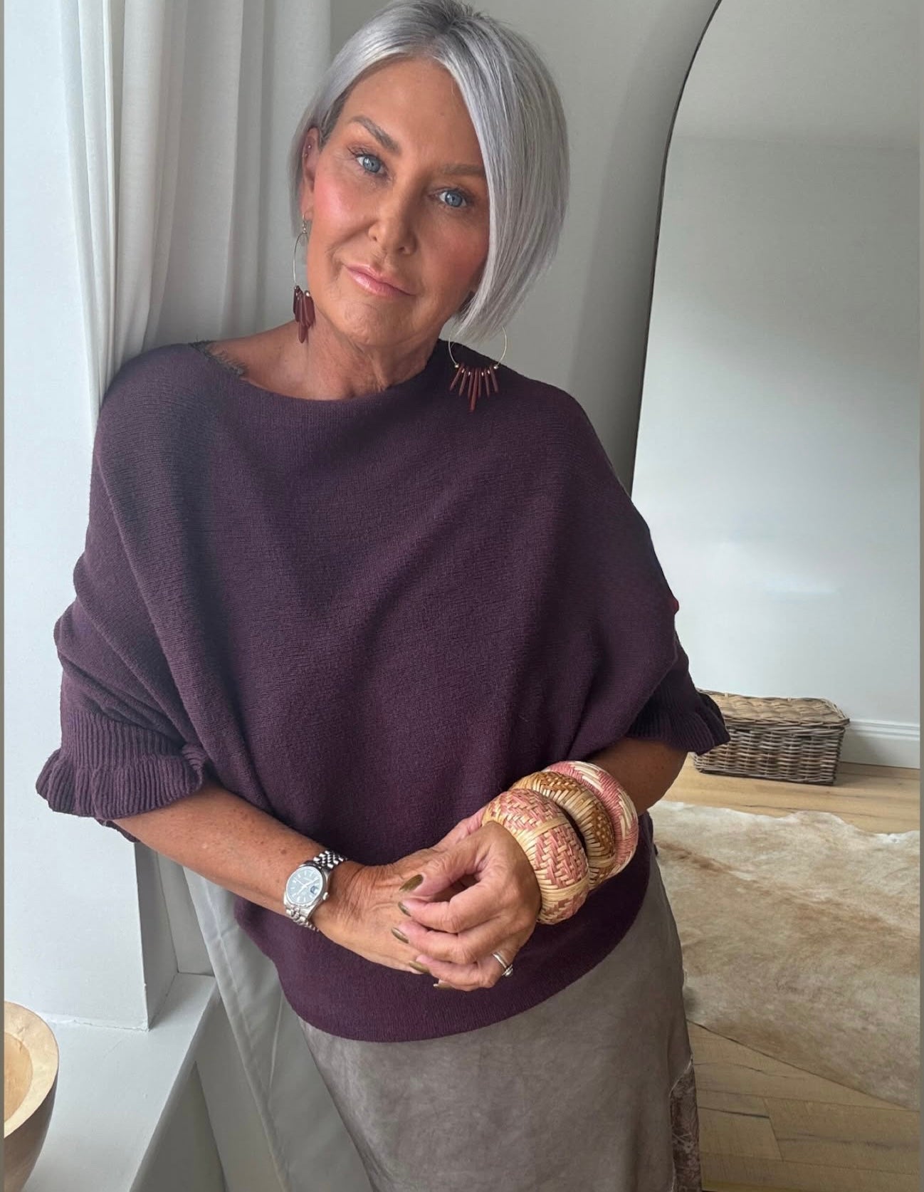 Frill Sleeve Batwing Jumper | Lots of colours