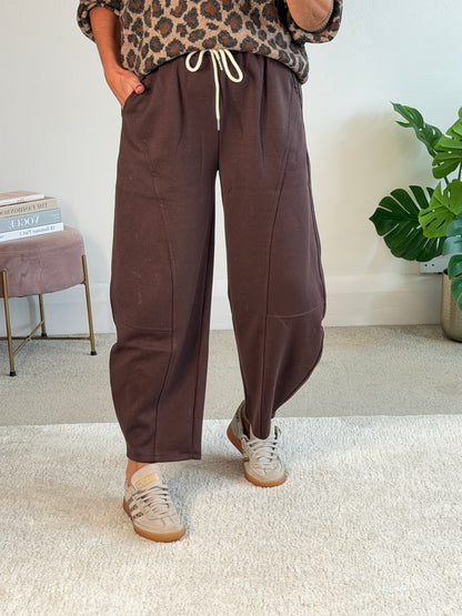 Black Barrel Joggers