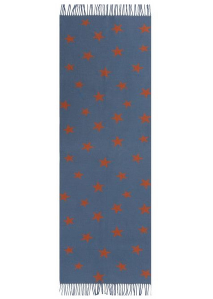 Pink/Grey Star Print Scarf