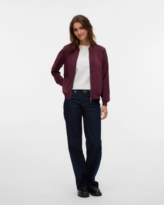 Wine Coco L/S Bomber Jacket