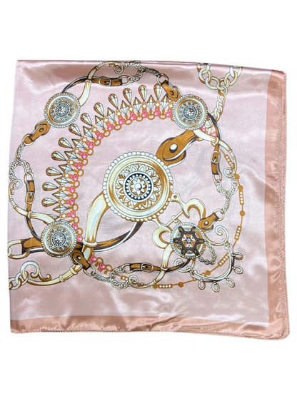 Blue Jewellery Silk Touch Square Scarf