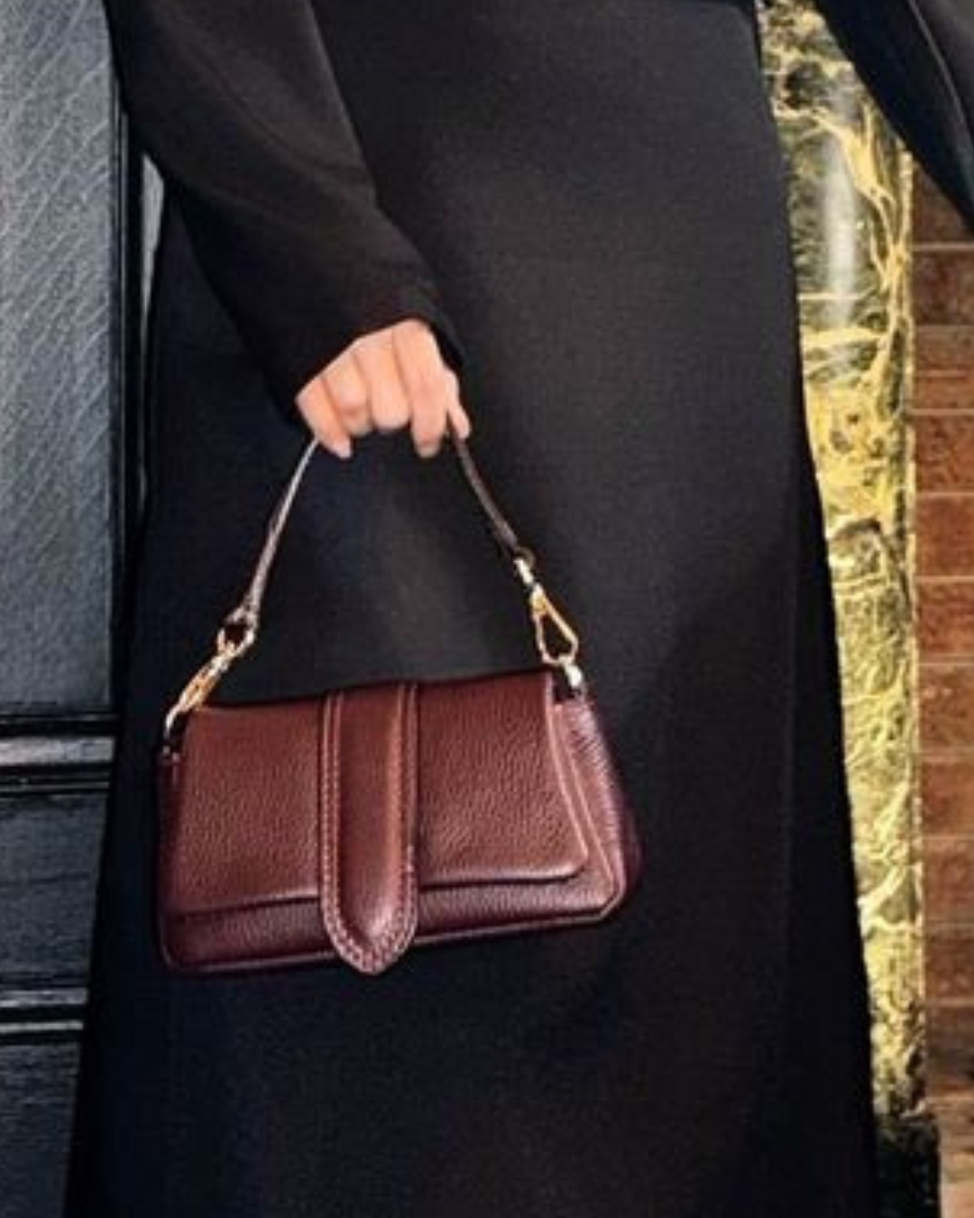 Plum Shoulder Cross Body Mini Bag