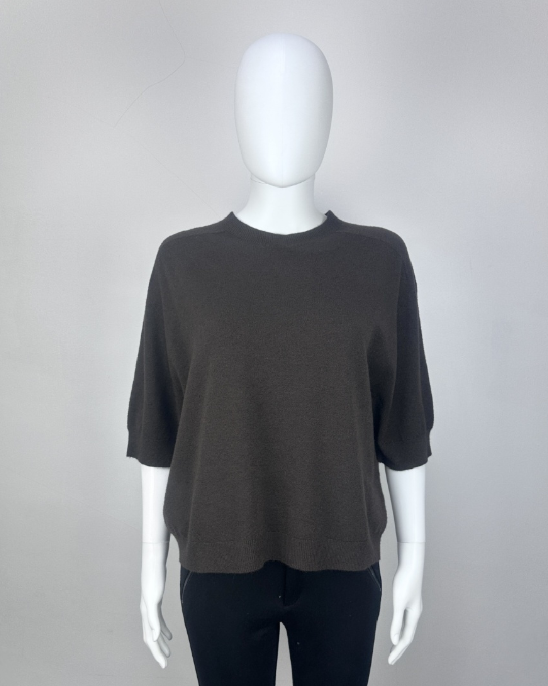 Baby Blue 3/4 Sleeve Lightweight Jumper