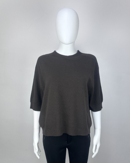 Baby Blue 3/4 Sleeve Lightweight Jumper