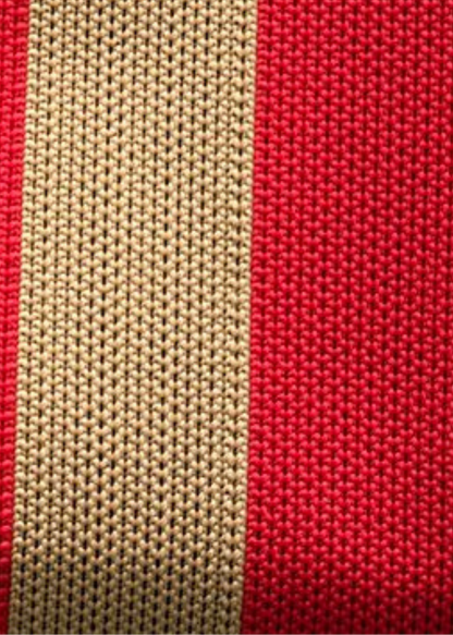 Black/Tan Woven Stripe Soft Pouch Clutch Bag