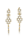 Gold Statement Diamanté Earrings