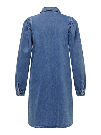 Alma Blue Denim Shirt Dress