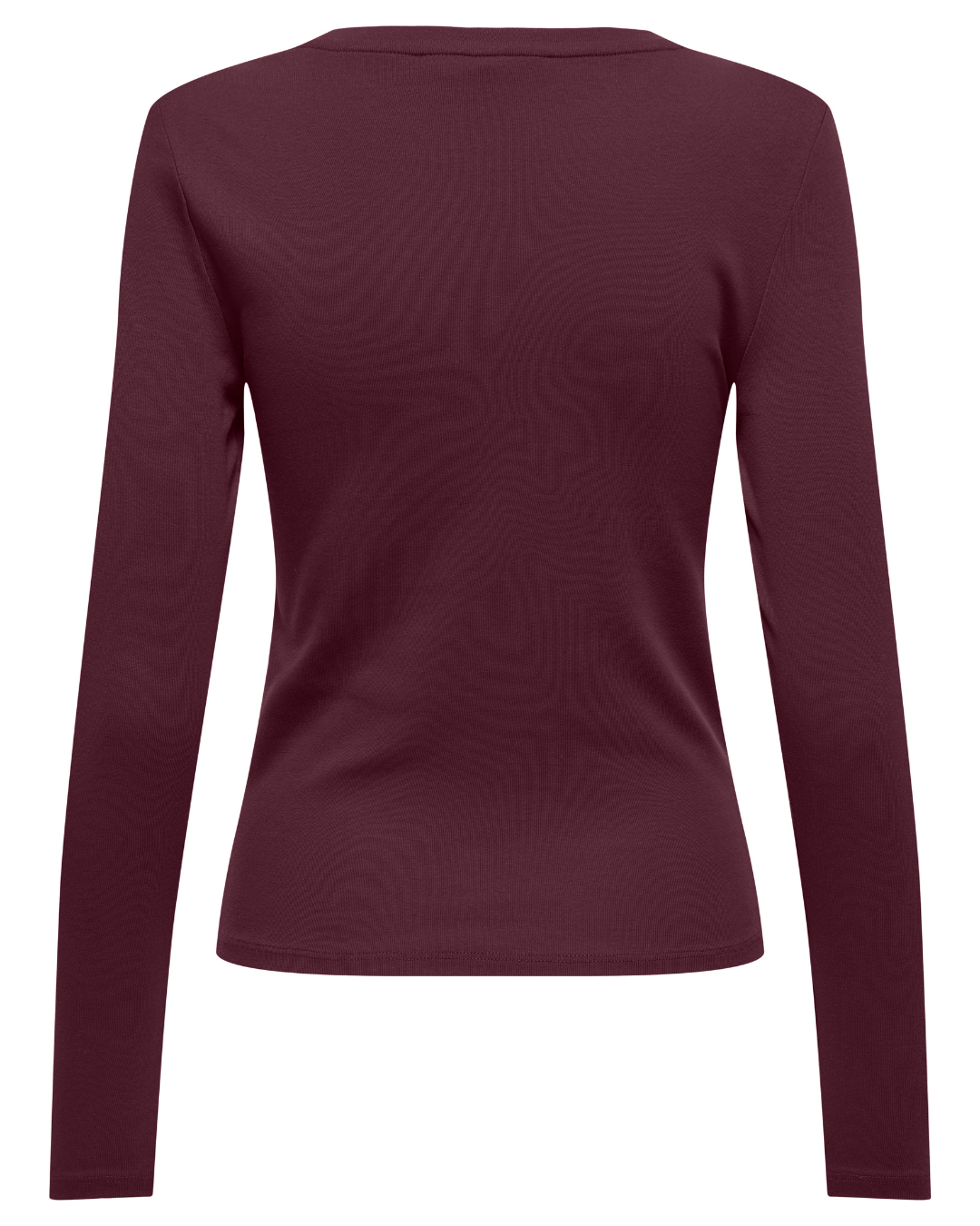 Wine Riley Basic Long Sleeve T Shirt
