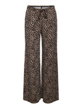 Linette Leopard Jersey Wide Leg Trousers