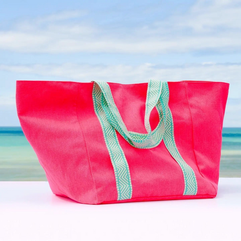 Pink Large Holdall Beach Bag