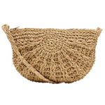 Natural Crochet Cross Body Bag