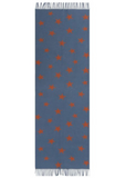 Blue & Orange Star Print Scarf