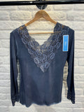 Lace V Back/Front Layering Top (5 colours)