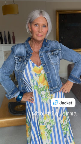 Melly & Co Angel Wing Denim Jacket