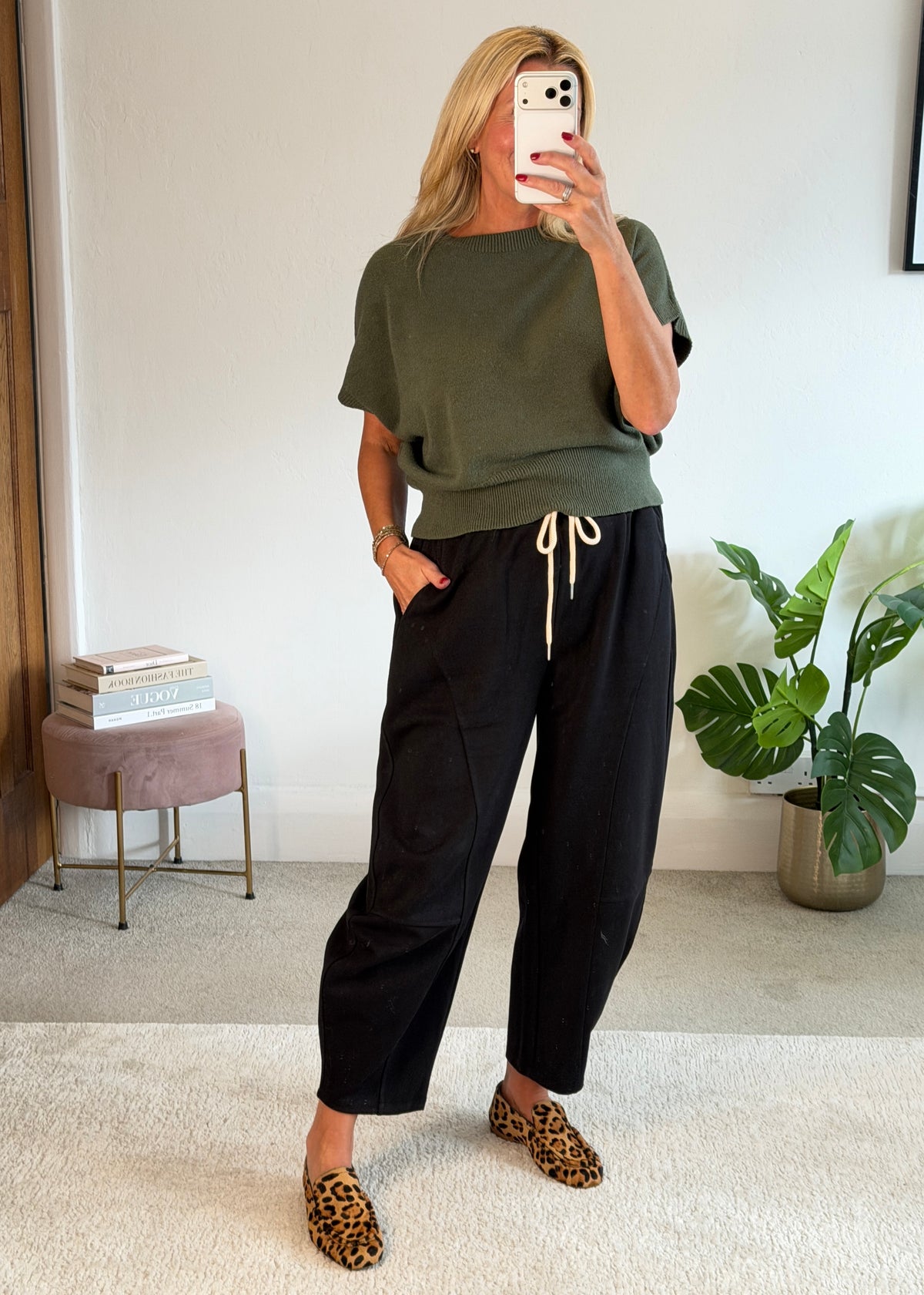Black Barrel Joggers