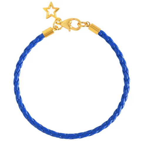 Blue Plaited Stacklet & Star Bracelet