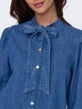 Lakira Denim Bow Detail Blouse