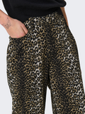 Madison Leopard High Waist Wide Leg Jeans