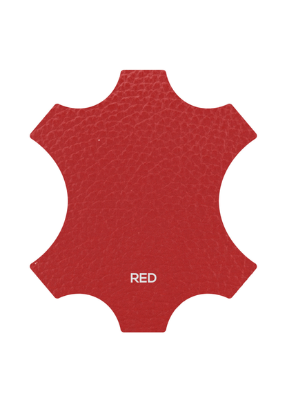 Red Bamboo Twist Lock Leather Mini Bag