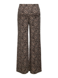 Linette Leopard Jersey Wide Leg Trousers