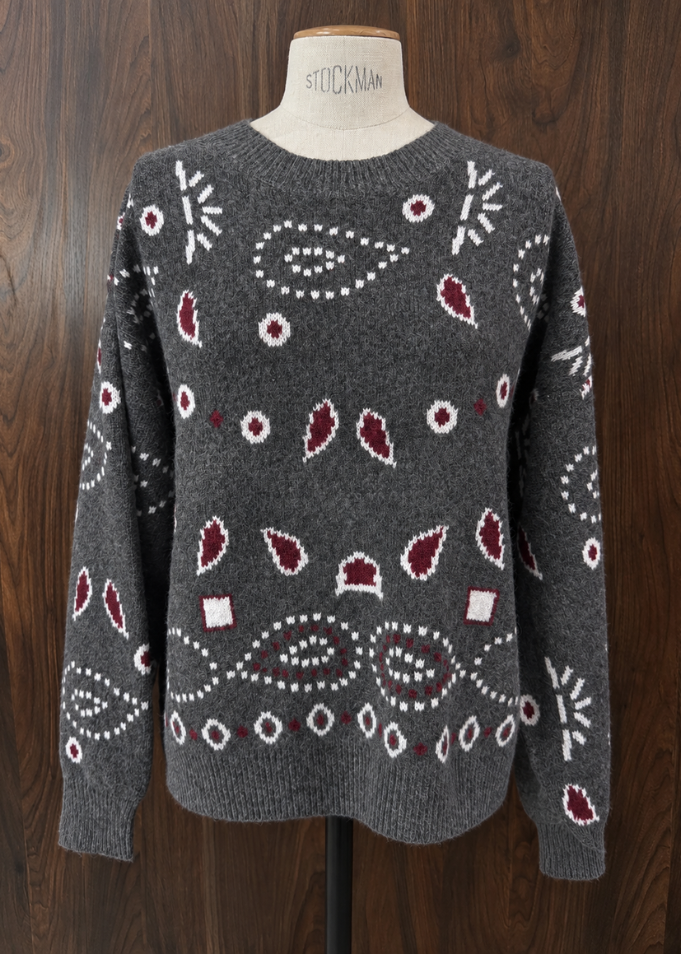 Black S/S Alpaca Mix Jumper