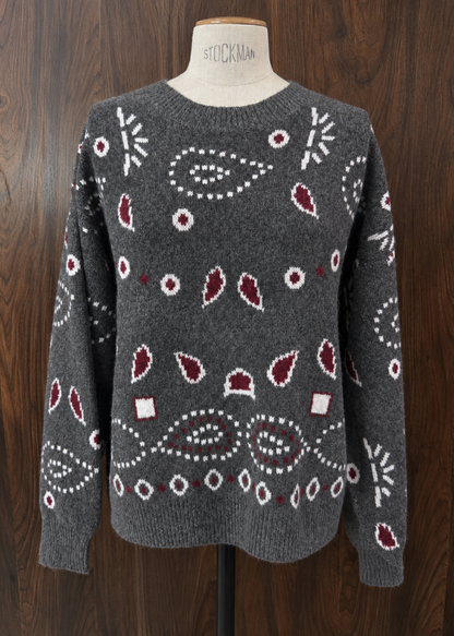 Black S/S Alpaca Mix Jumper
