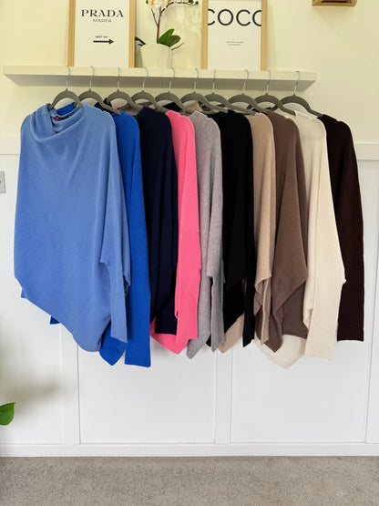 Asymmetric Batwing Jumper | Lots of Colours