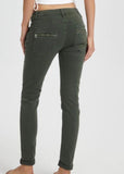 Melly & Co Khaki 4 Button Jeans