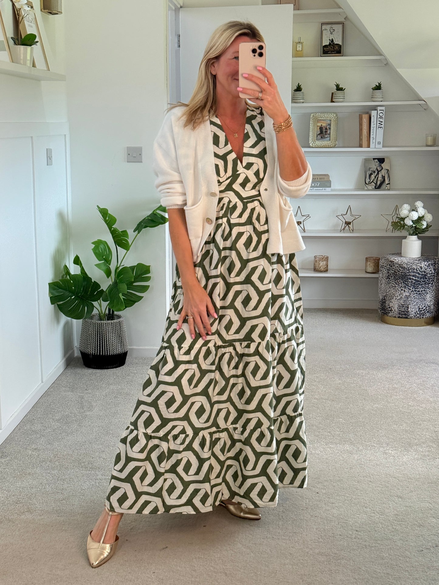 Cream 2 Button Cardigan