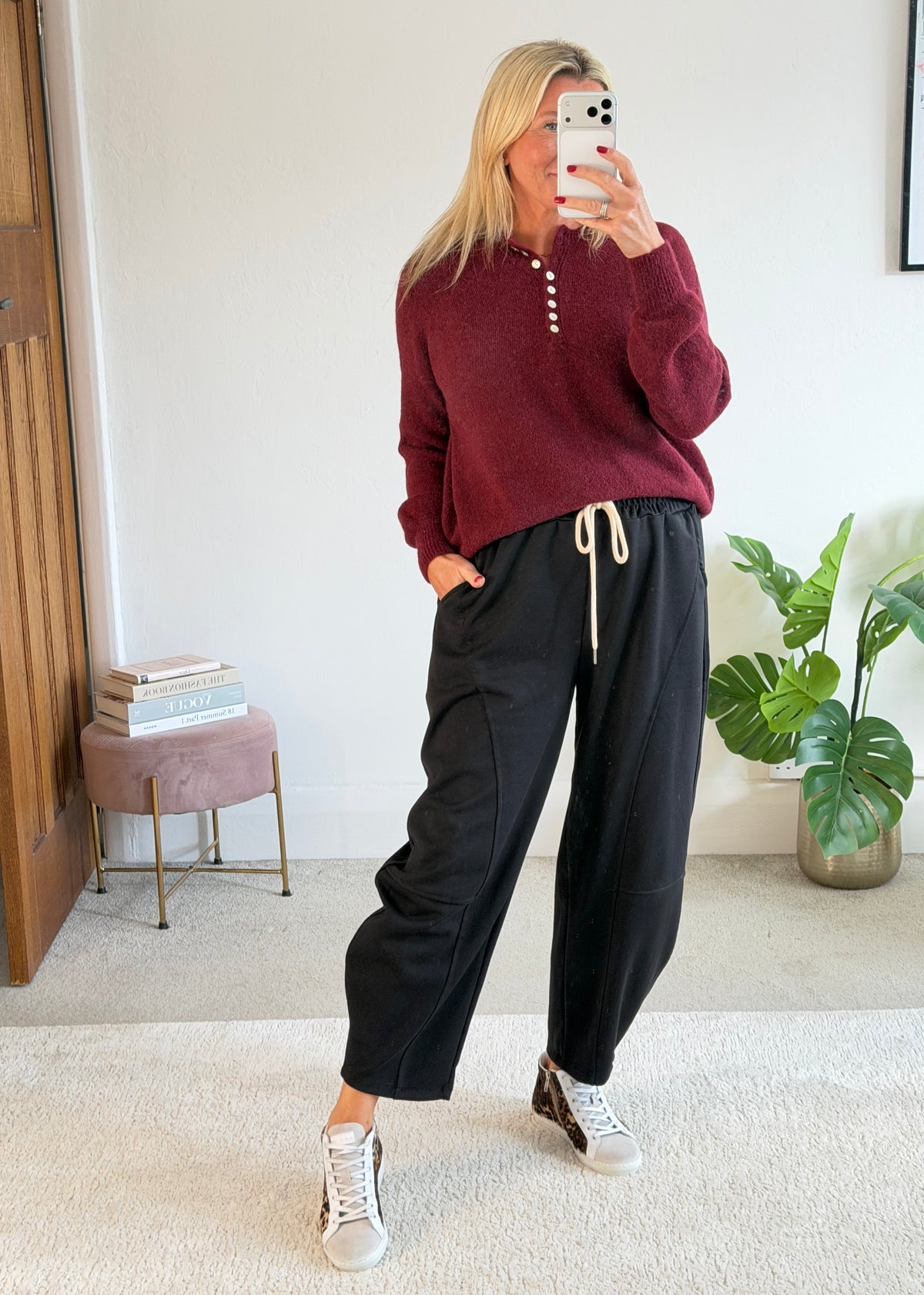 Black Barrel Joggers