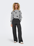 Noelle Light Grey Bow Jumper