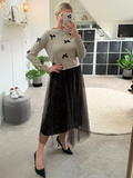 Leopard Print Tulle Skirt