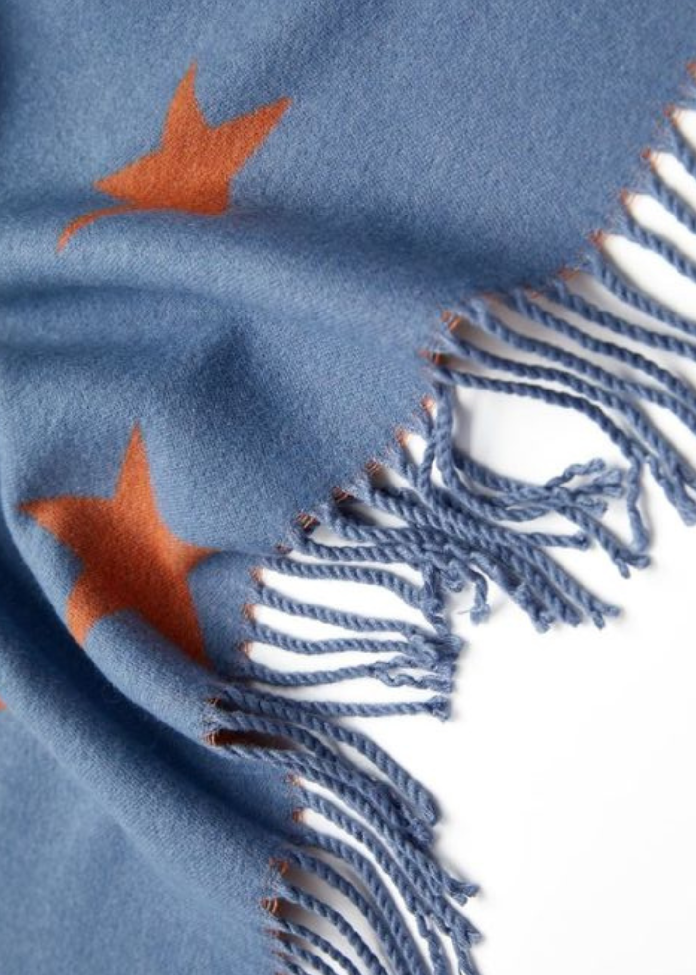 Pink/Grey Star Print Scarf