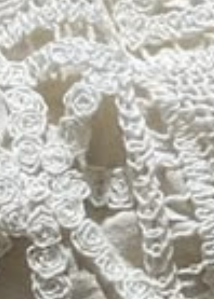 Black Lace Crochet Clutch Bag