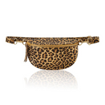 Light Gold Leopard LARGE Leather Bum Bag