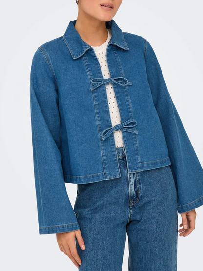 Thora Denim Bow Tie Jacket