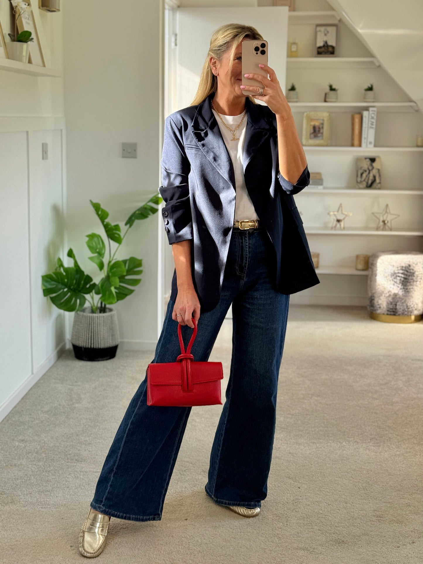 Gold Sonya Two/Tone Watch Chain Necklace - PRE ORDER