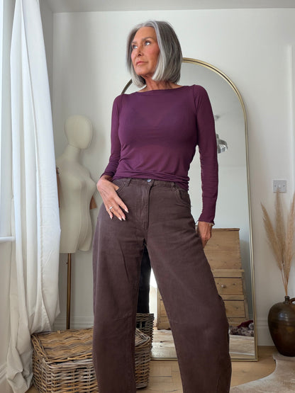 Cashmere Blend L/Sleeve Layering Top | 12 Colours