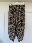 Khaki Leopard Pocket Slim Barrel Cargo Joggers