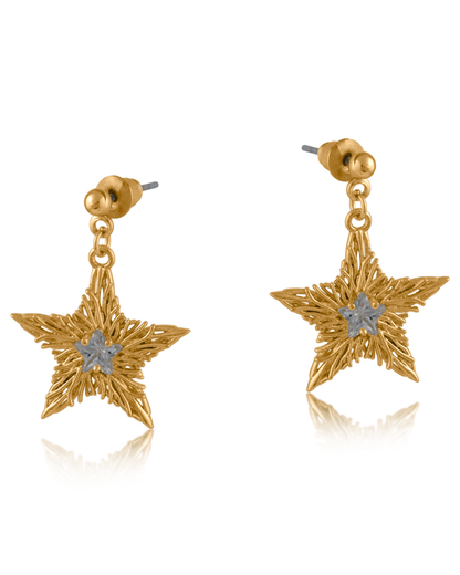 Gold Etoile Star Stud Earrings