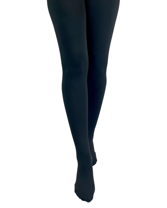 Black Fleece Lined Tights