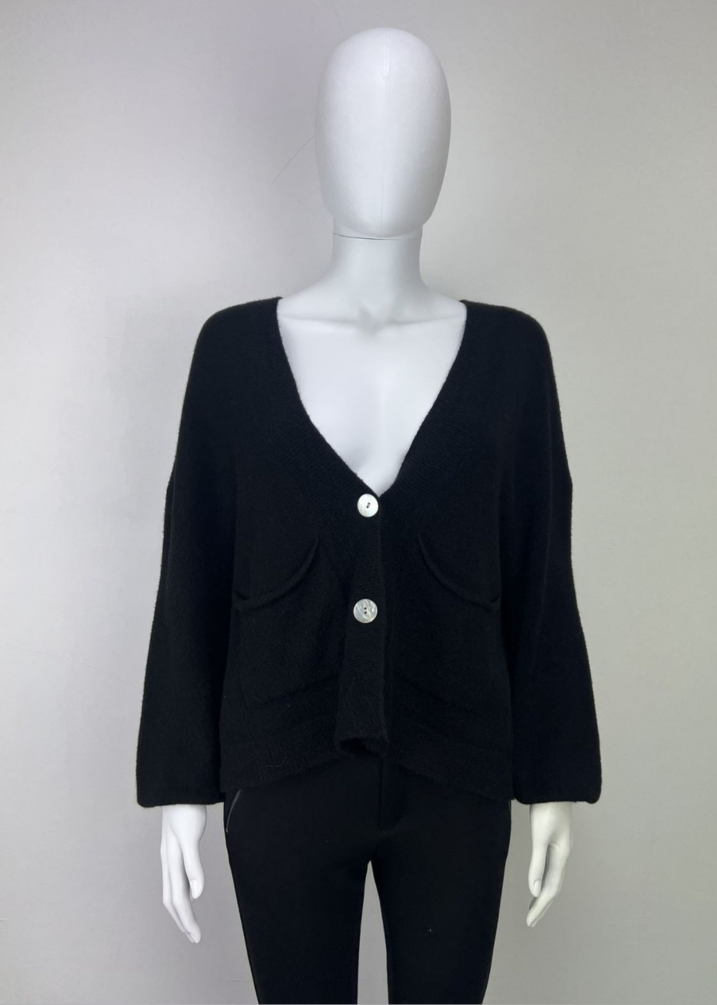 Navy 2 Button Cardigan