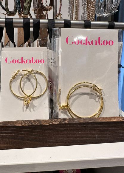 Large Star Hoola Hoop Earrings