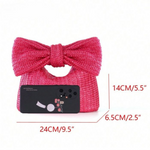 Natural Straw Bow Clutch Bag