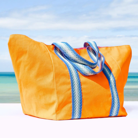 Orange Large Holdall Beach Bag